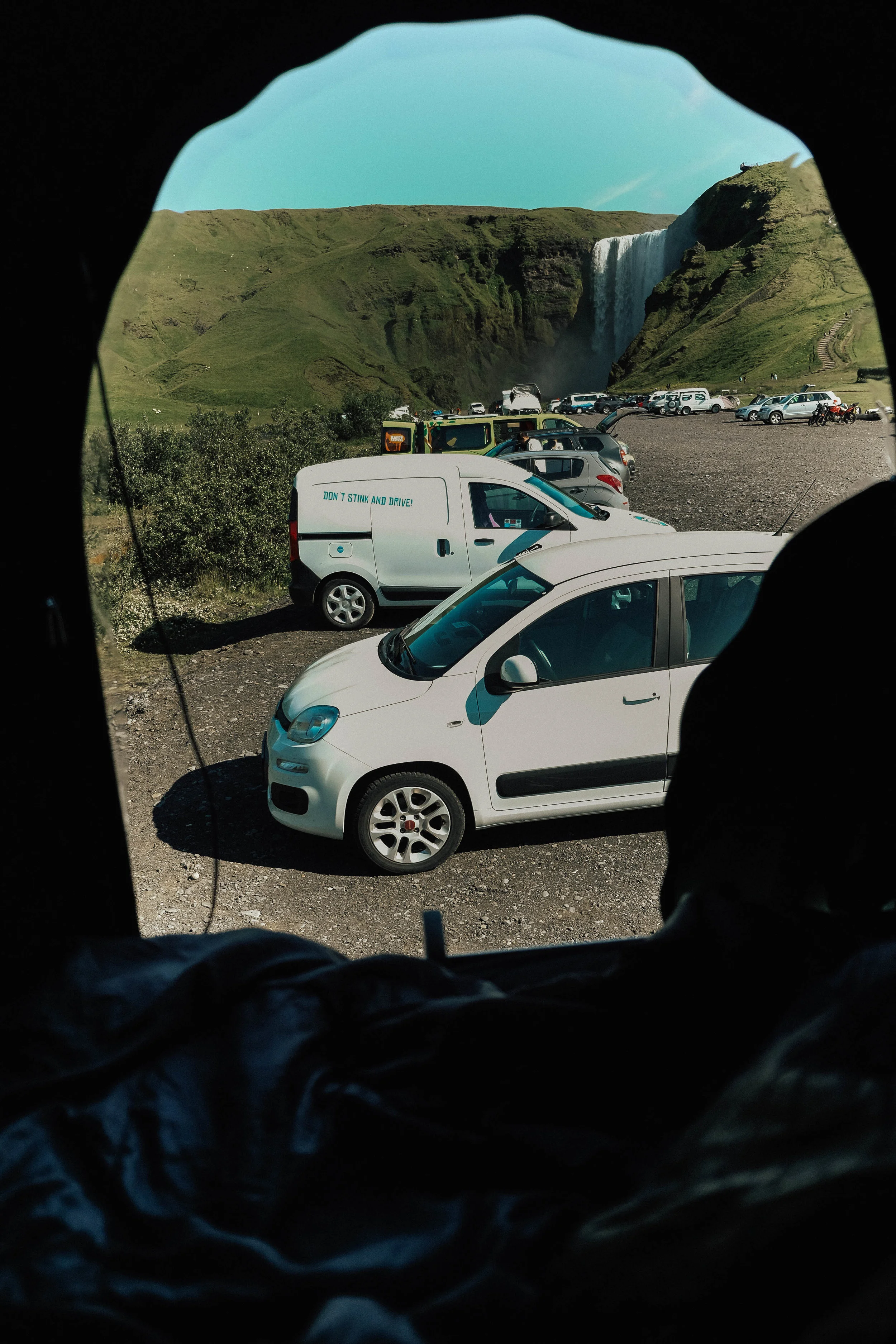 My morning view from the rooftop tent.