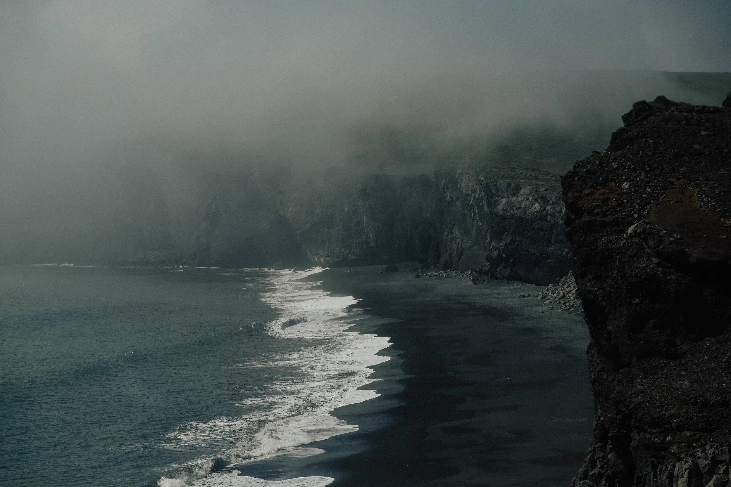 Dyrólaey was our first stop on the southern coast, and with the hallmark black beaches of Iceland it did not disappoint.