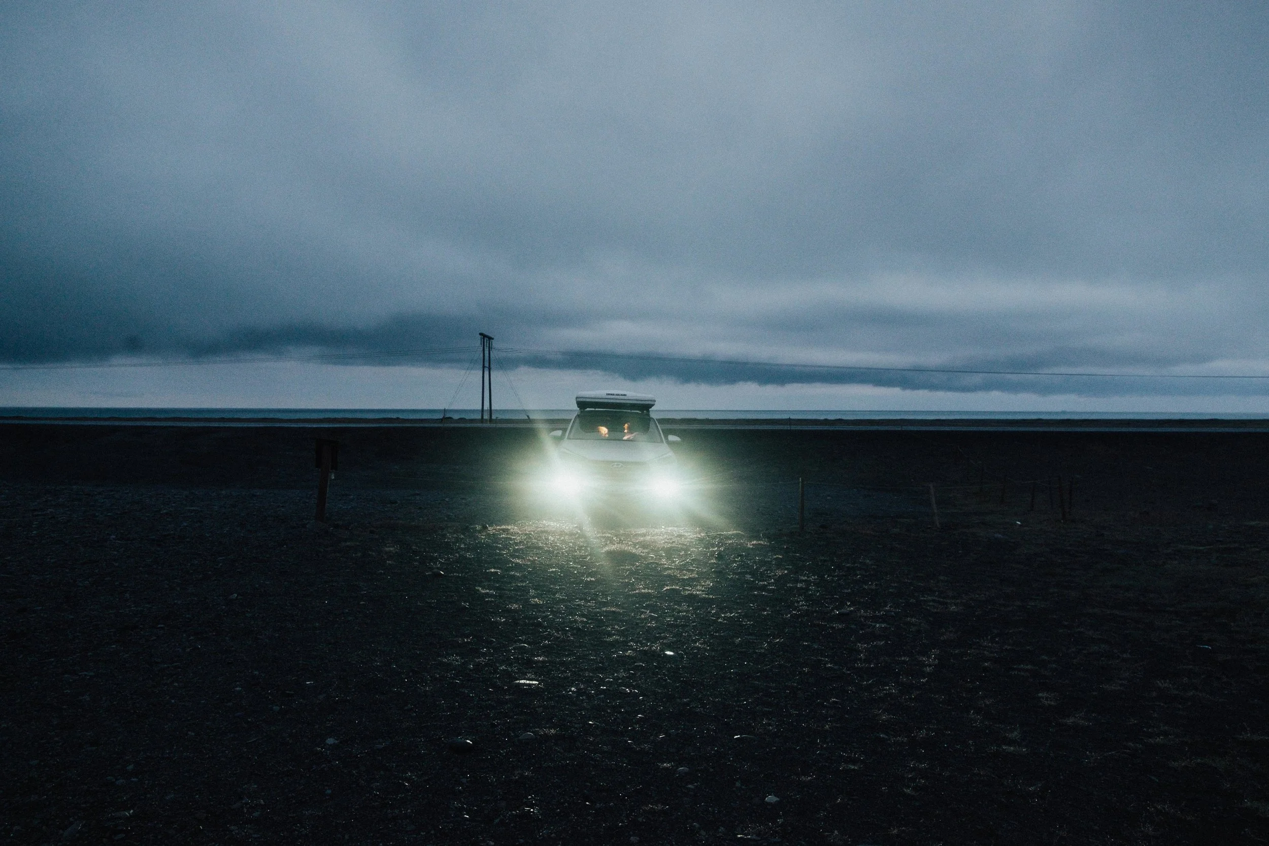 This was the darkest it ever got in Iceland and it was only because it was such heavy cloud cover.