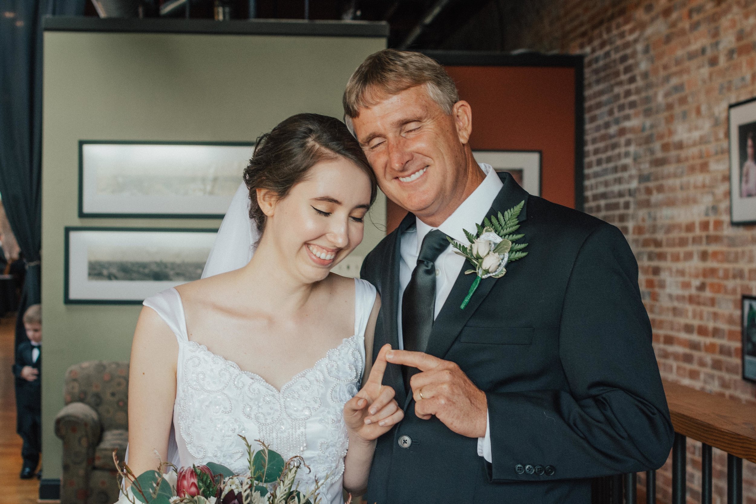  Autumn and her father had this adorable little thing they did where they would touch fingertips as a kind of “I love you” moment. 