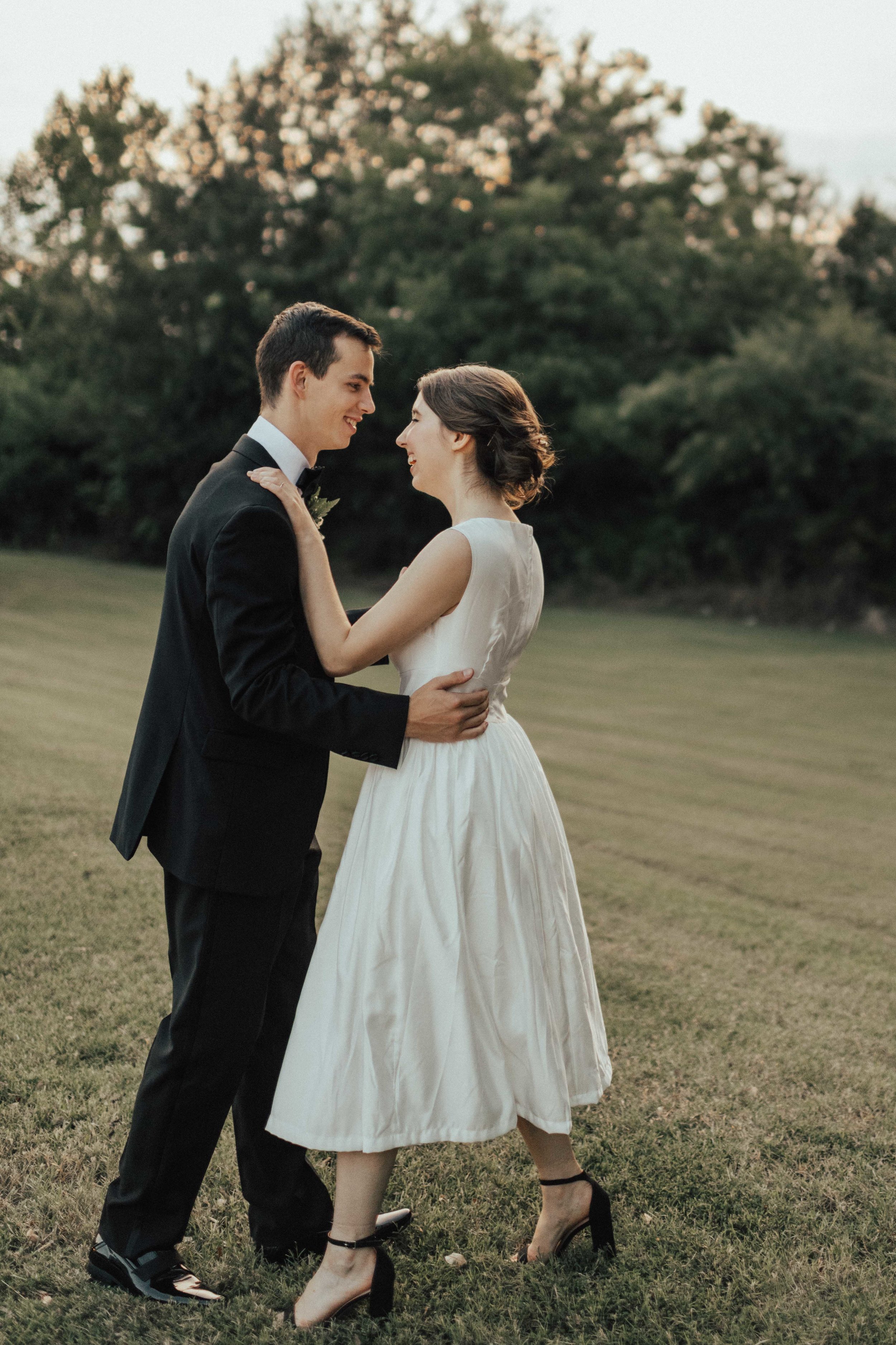 An absolute favorite moment of the day! Autumn and Justin opted to have their first dance all by themselves outside and sunset… Justin simply pulled out his phone, put on their song, and they started dancing around in the grass. I swear there were so many moments from this day that made me tear up.