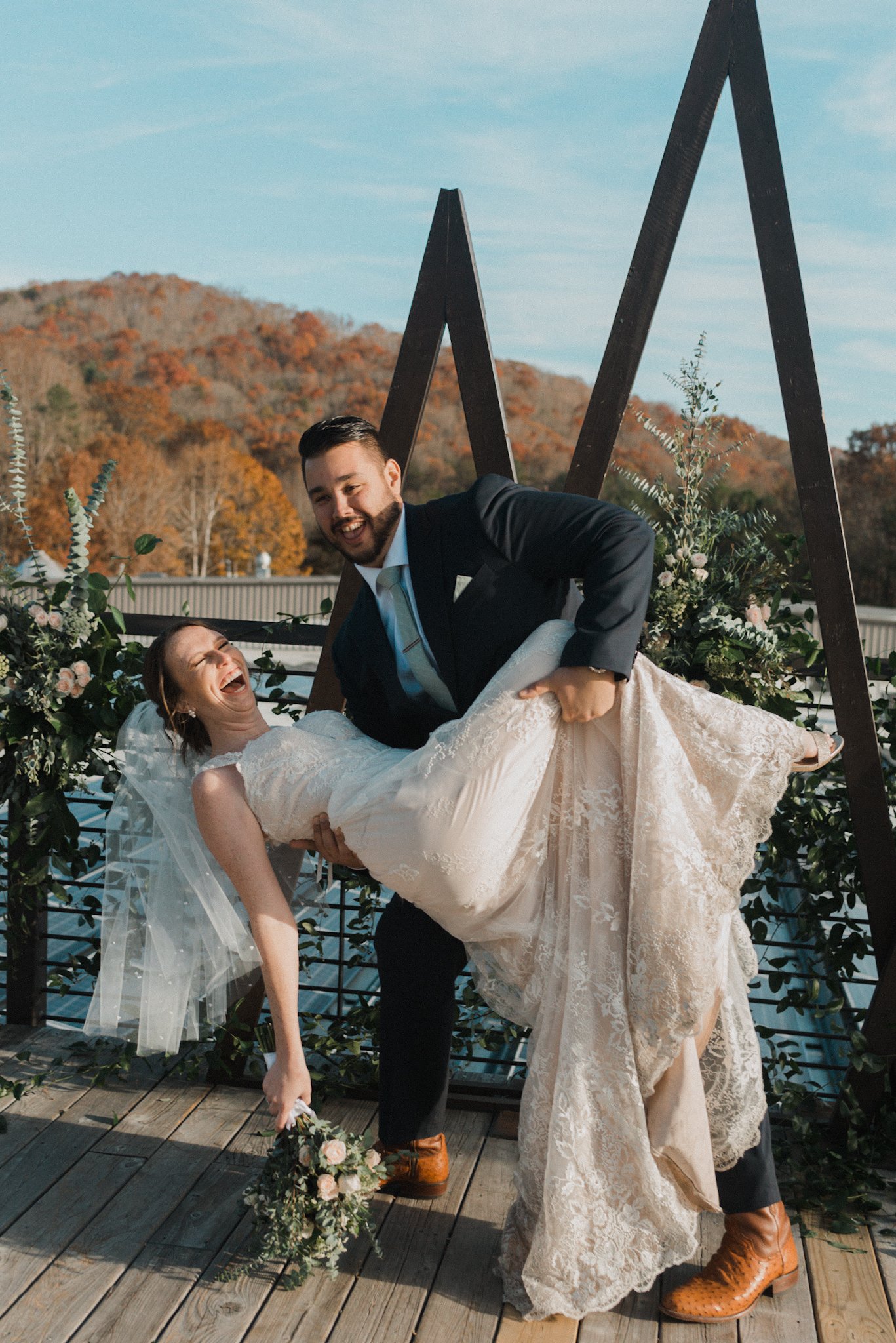 Highland Brewing Rooftop Wedding