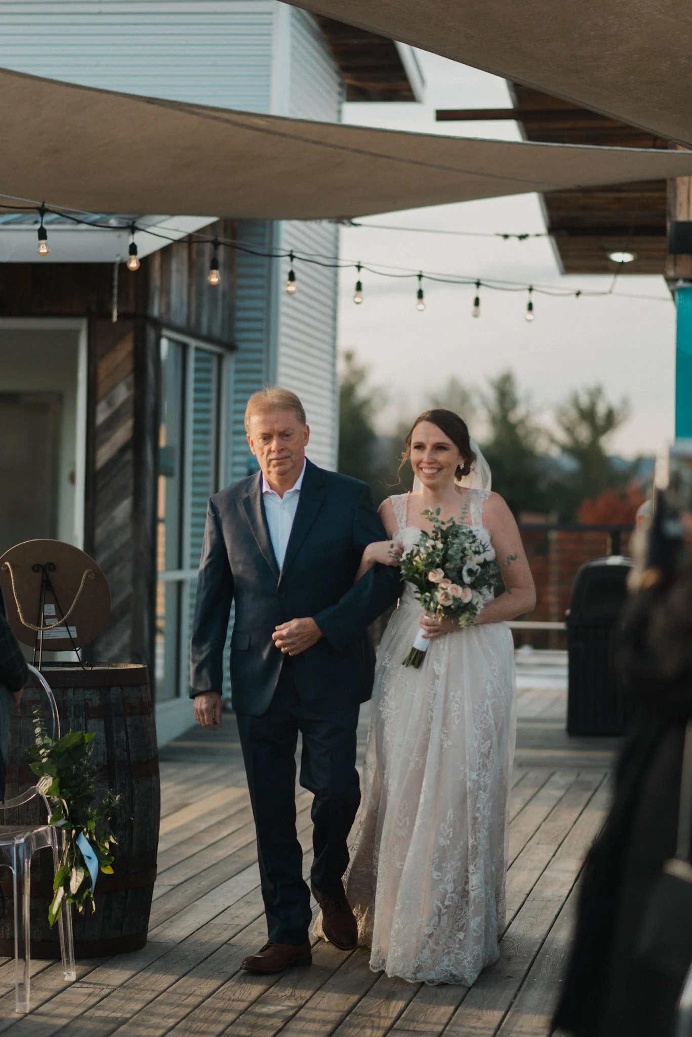 Highland Brewing Rooftop Wedding