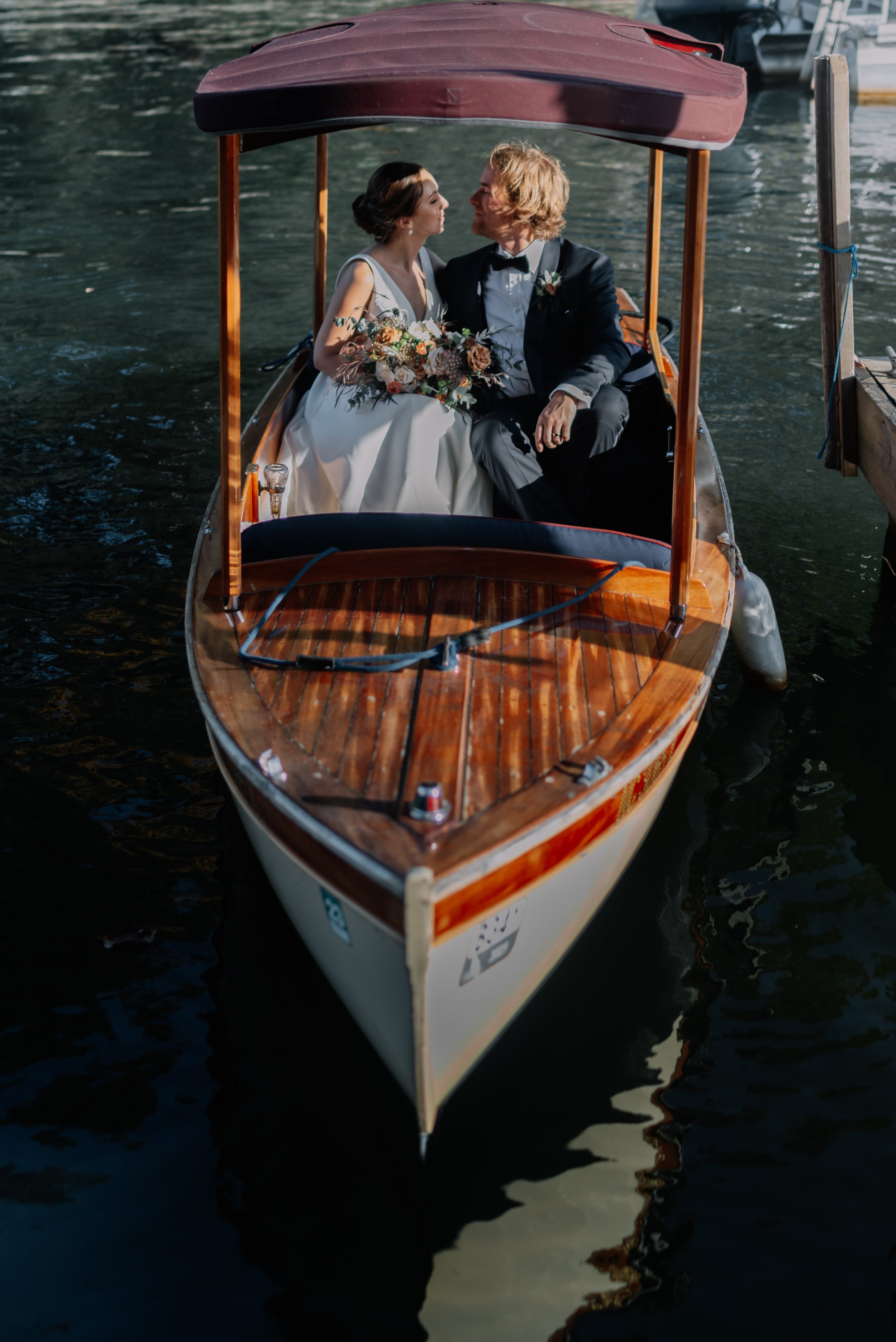 high end wedding ideas boat