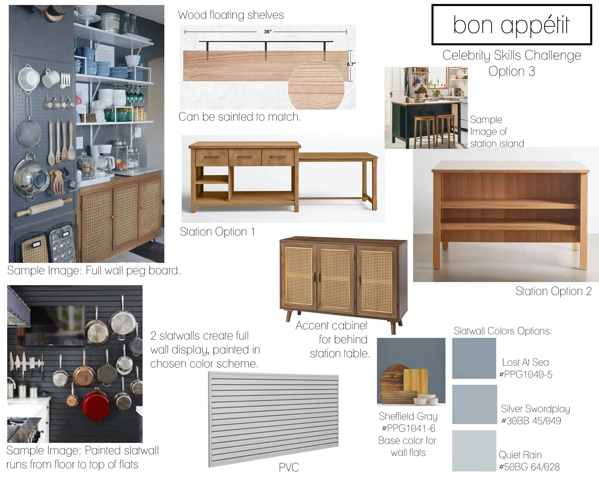 Bon Appetit Mood Board Option 3