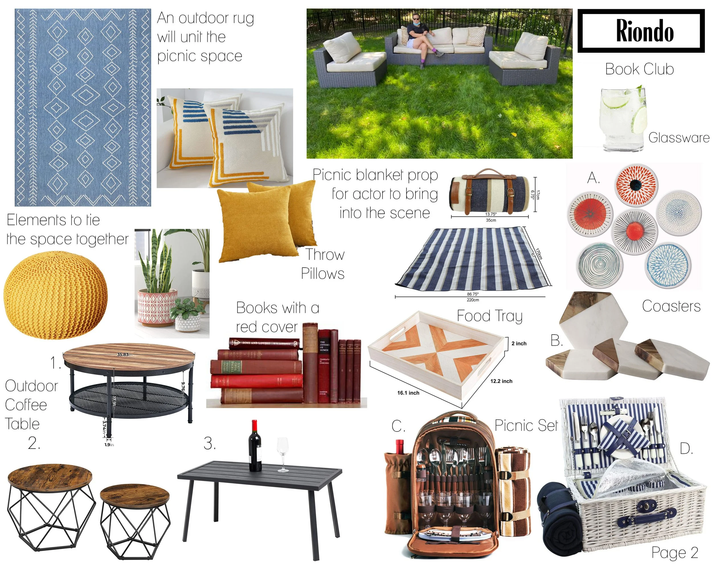 Mood Board : Book Club Scene