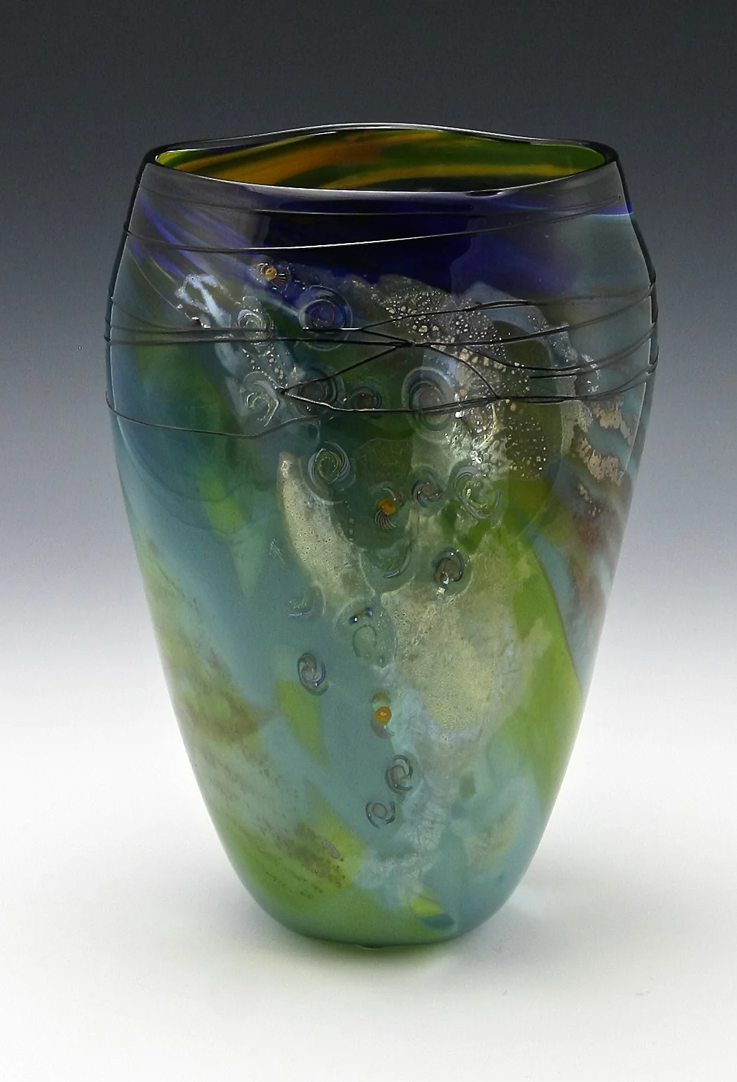 OC 1508 Steel blue with Sunset Interior Ocean Vessel