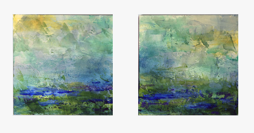 1523 Water Series Diptych SOLD