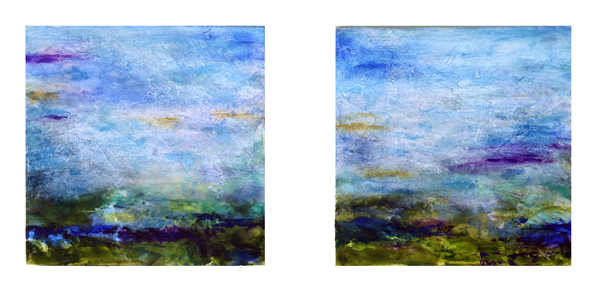 1544 a and b, Water Series, Pond