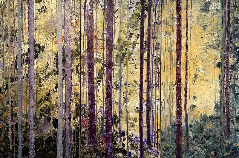 #2606 Forest Series Triptych
