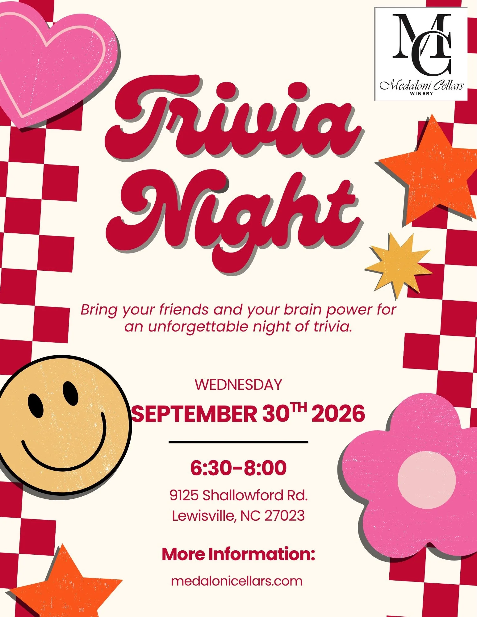 TRIVIA NIGHT 6:30PM-8PM