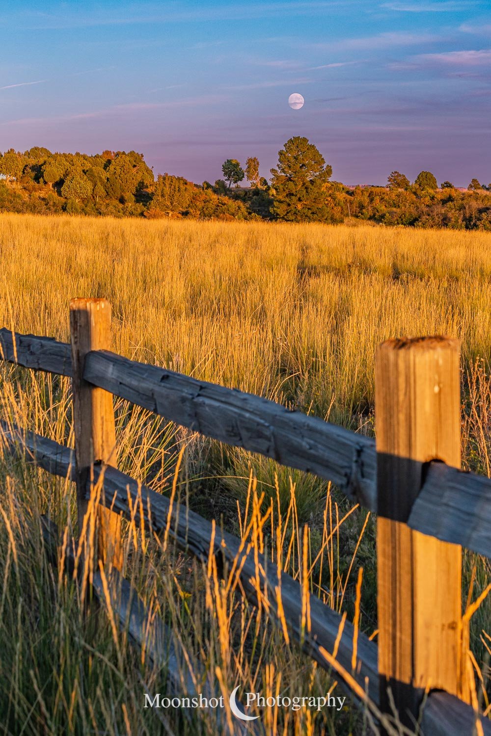 Fence with Moonrise