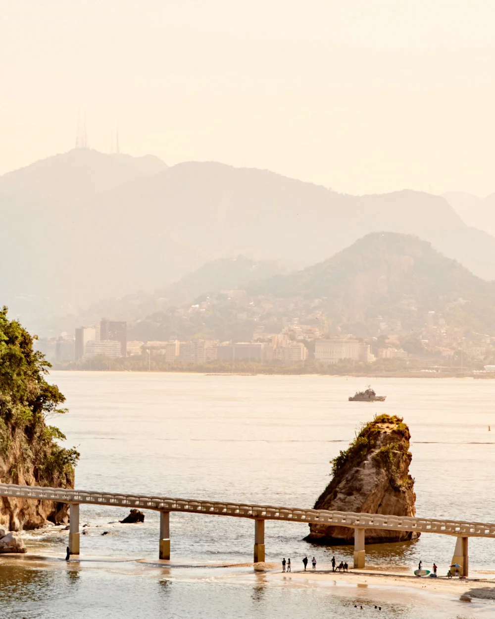 Beach scene in Rio de Janeiro, Brazil