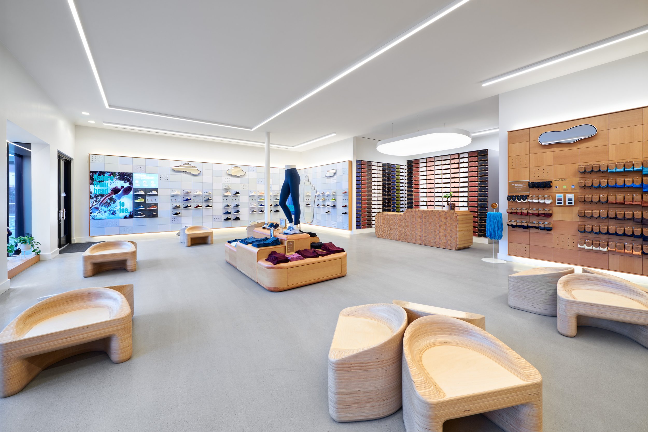 Allbirds storefront photography at Oak Brook Center in Illinois