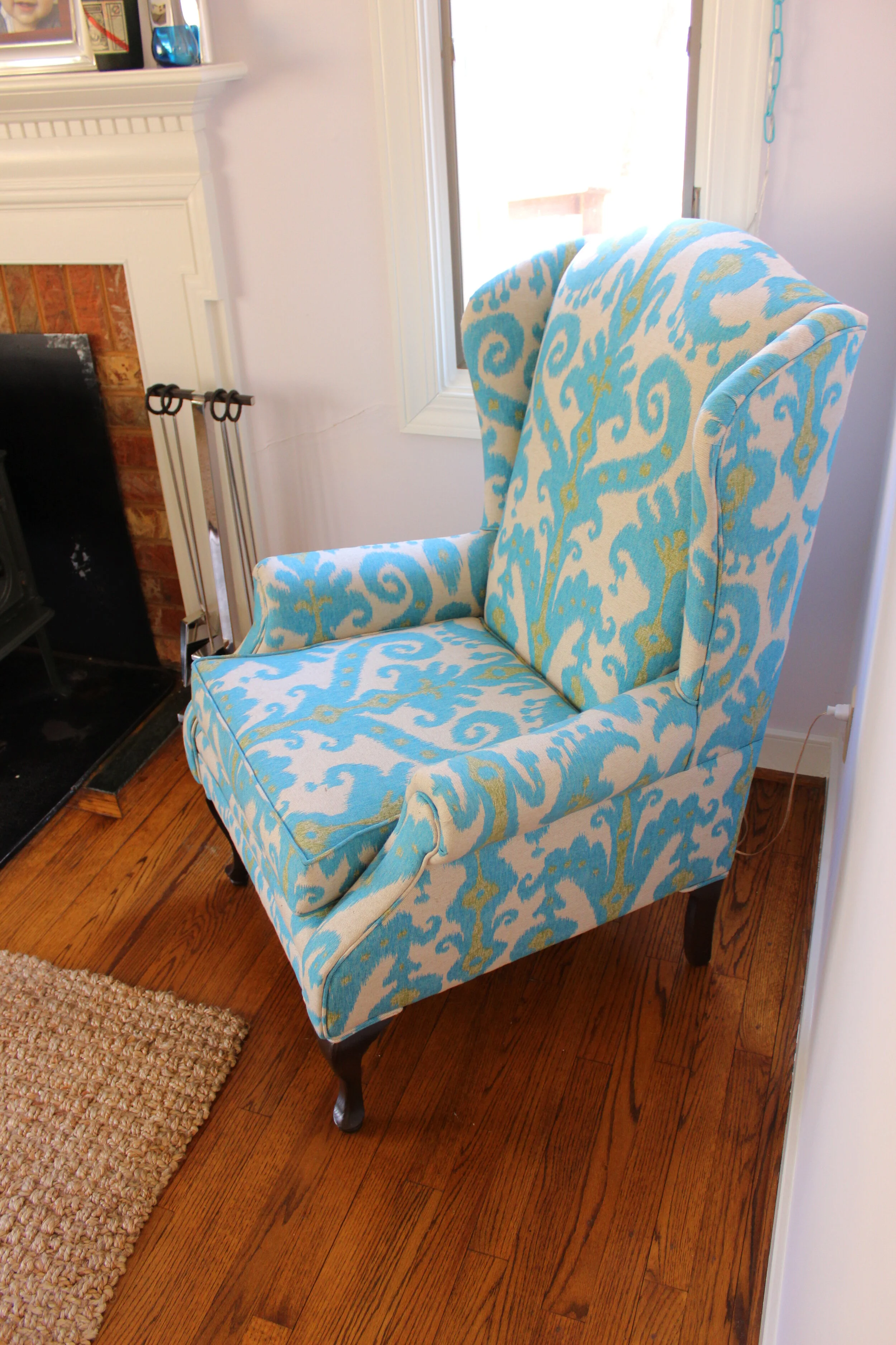 Wingback Armchair Reupholstery