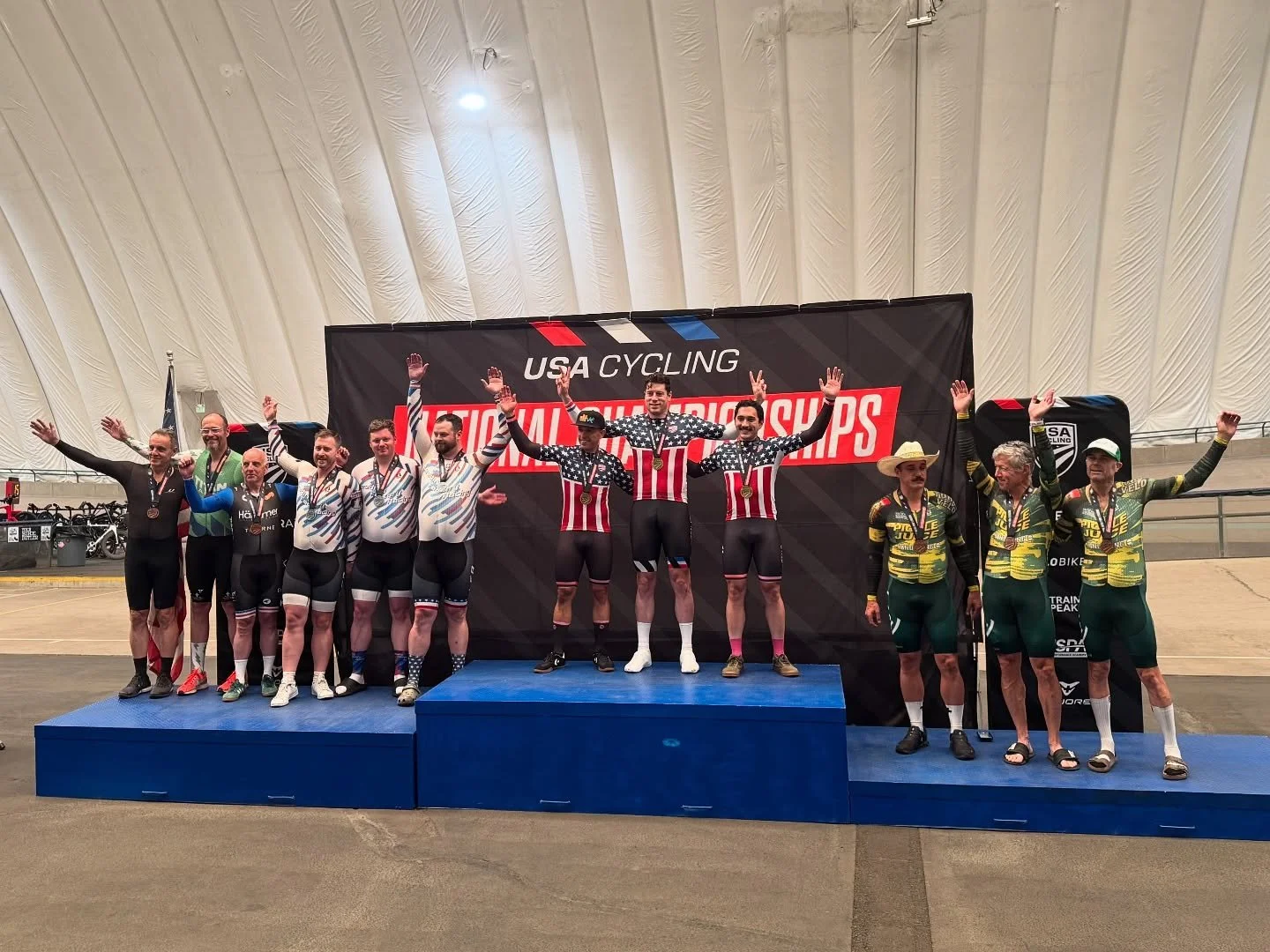 Congratulations to those who went out to Masters &amp; Para-cycling Track National Championships in Colorado Springs and showed out for your home track!!! Not only are they taking home plenty of hardware but setting national records with Jeff Perkins