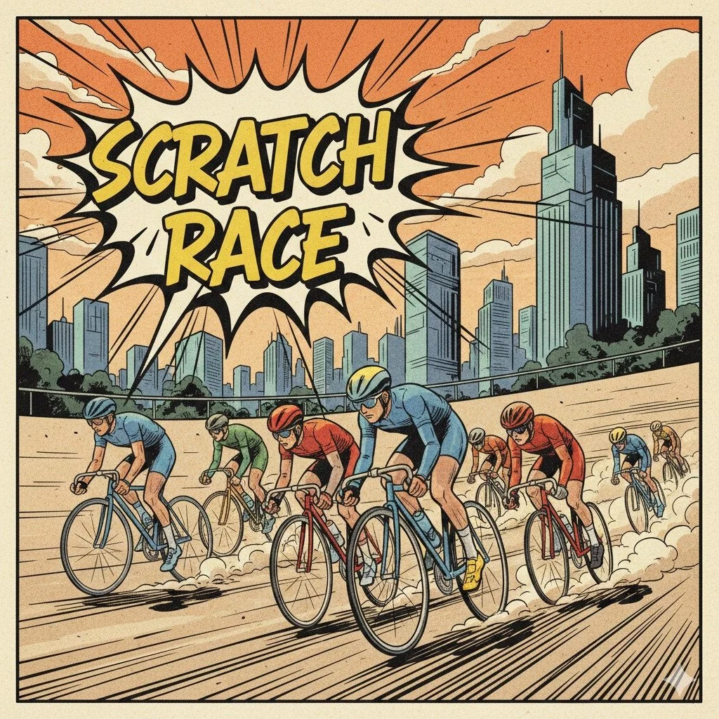 The 5 &amp; 10 Mile Scratch Race is rolling in HOT &mdash; and the banking at Ed Rudolph Velodrome is ready for you! 🏁

📅 May 21st
📍 Northbrook, IL

Pure speed. Pure pack. Zero excuses. 😤🔥 Whether you're hunting for the win or just loving the ru