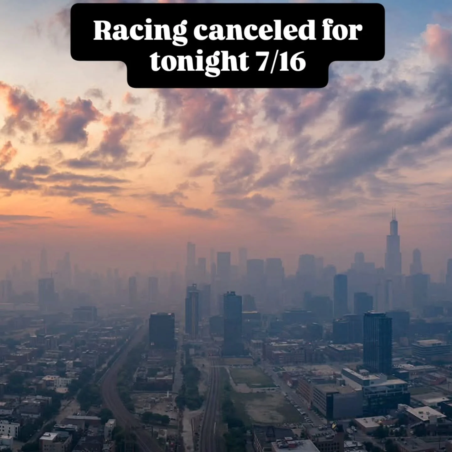 Tonight's racing is canceled due to hazardous air quality from the Canadian wildfires.

Time Trial Saturday #2 is this weekend assuming the air quality improves.

See everyone next week for the Keirin State Championships!

📸: Barry Butler Photograph