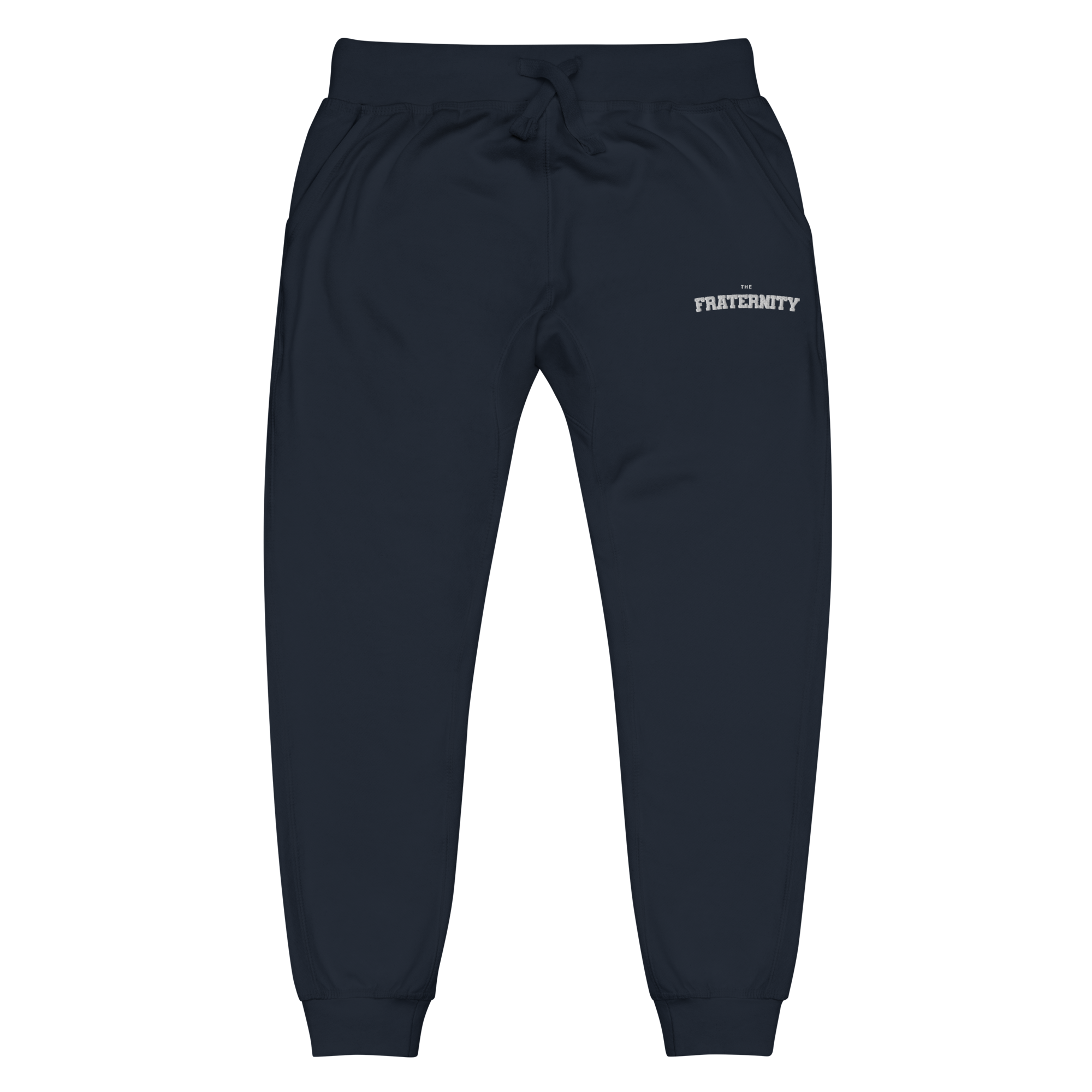 unisex-fleece-sweatpants-navy-blazer-front-657a318bca6ea.png