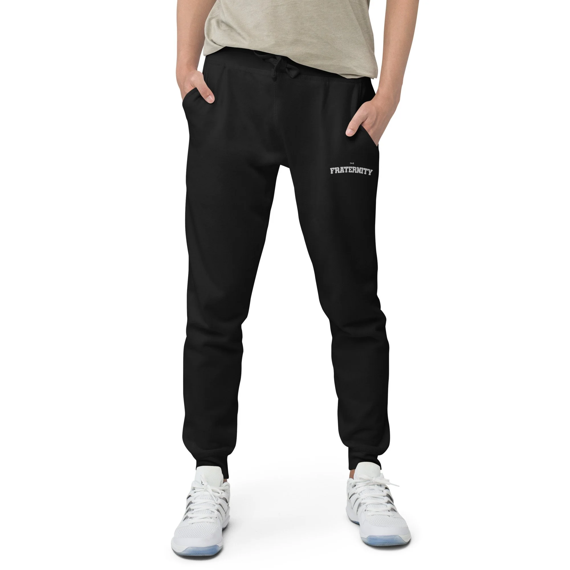 unisex-fleece-sweatpants-black-front-657b0ef8b1959.jpg
