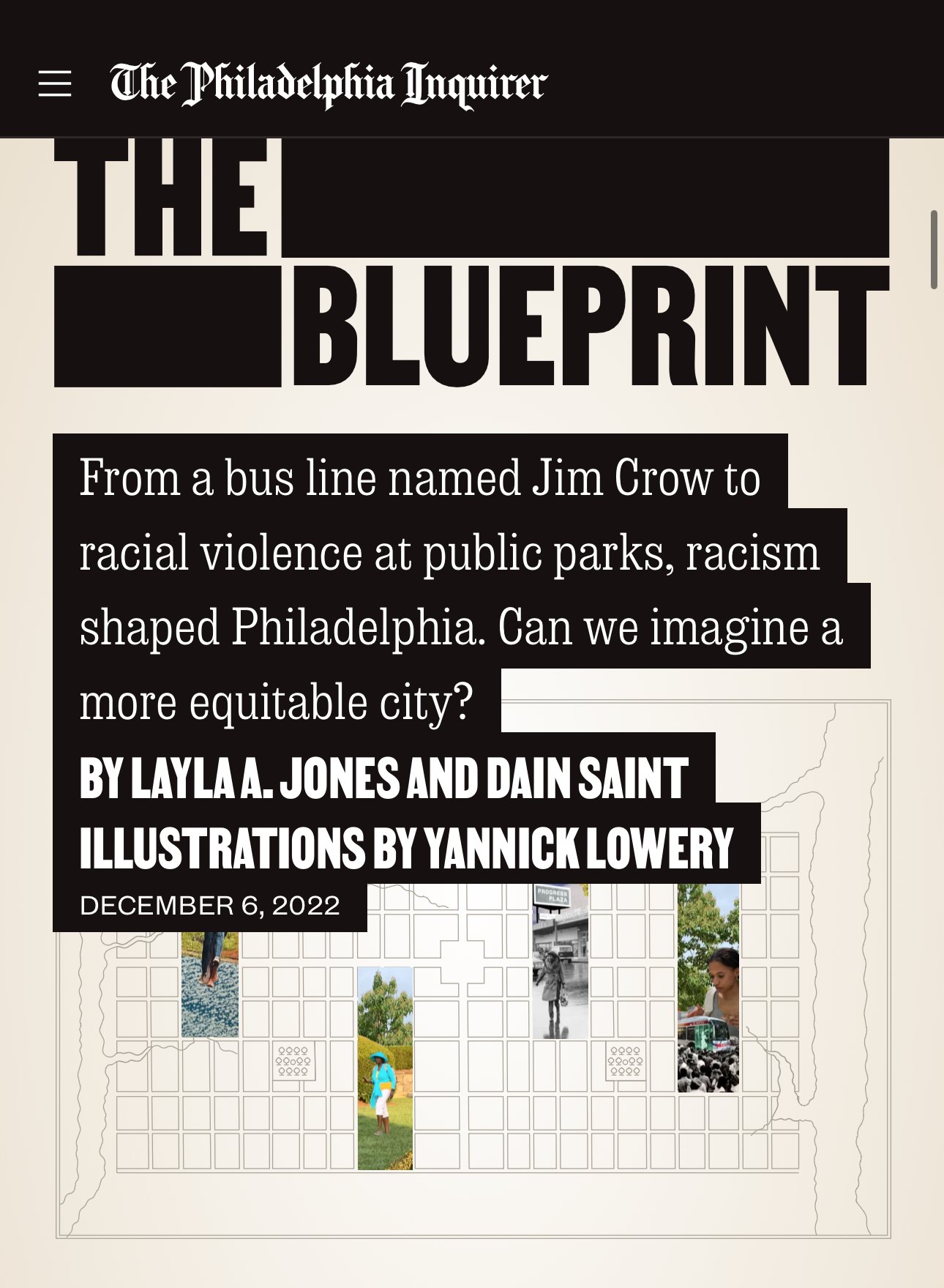 Quoted in Philadelphia Inquirer Series “The Blueprint” on Equitable Street Design