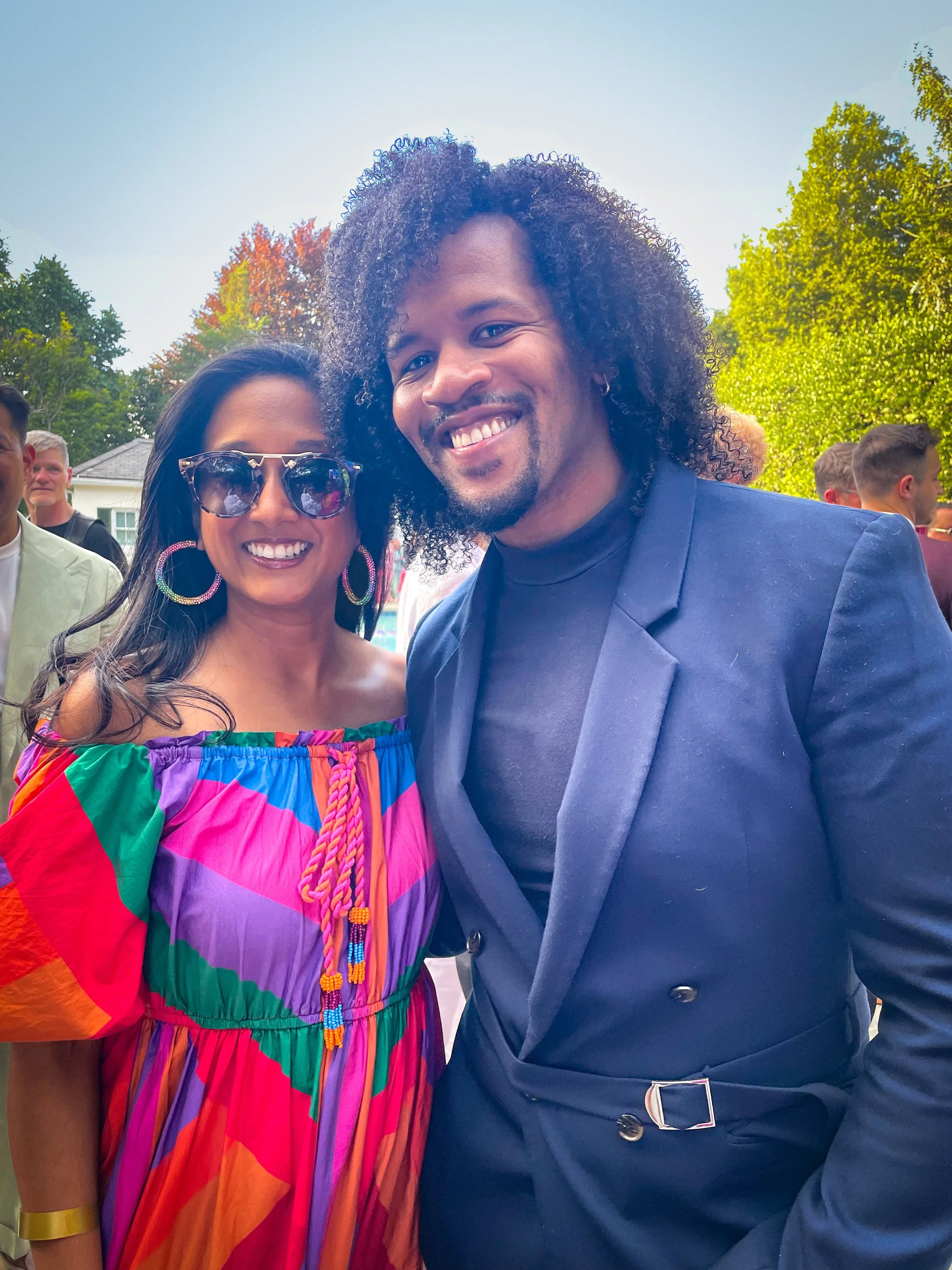  Matthew Jordan-Miller Kenyatta, Ph.D., celebrating Pride 2024 at the Vice President’s Residence with Becky George (@firstladyofthequeers), wife of Human Rights Campaign (HRC) President Kelley Robinson, during an event honoring LGBTQ+ advocates and l