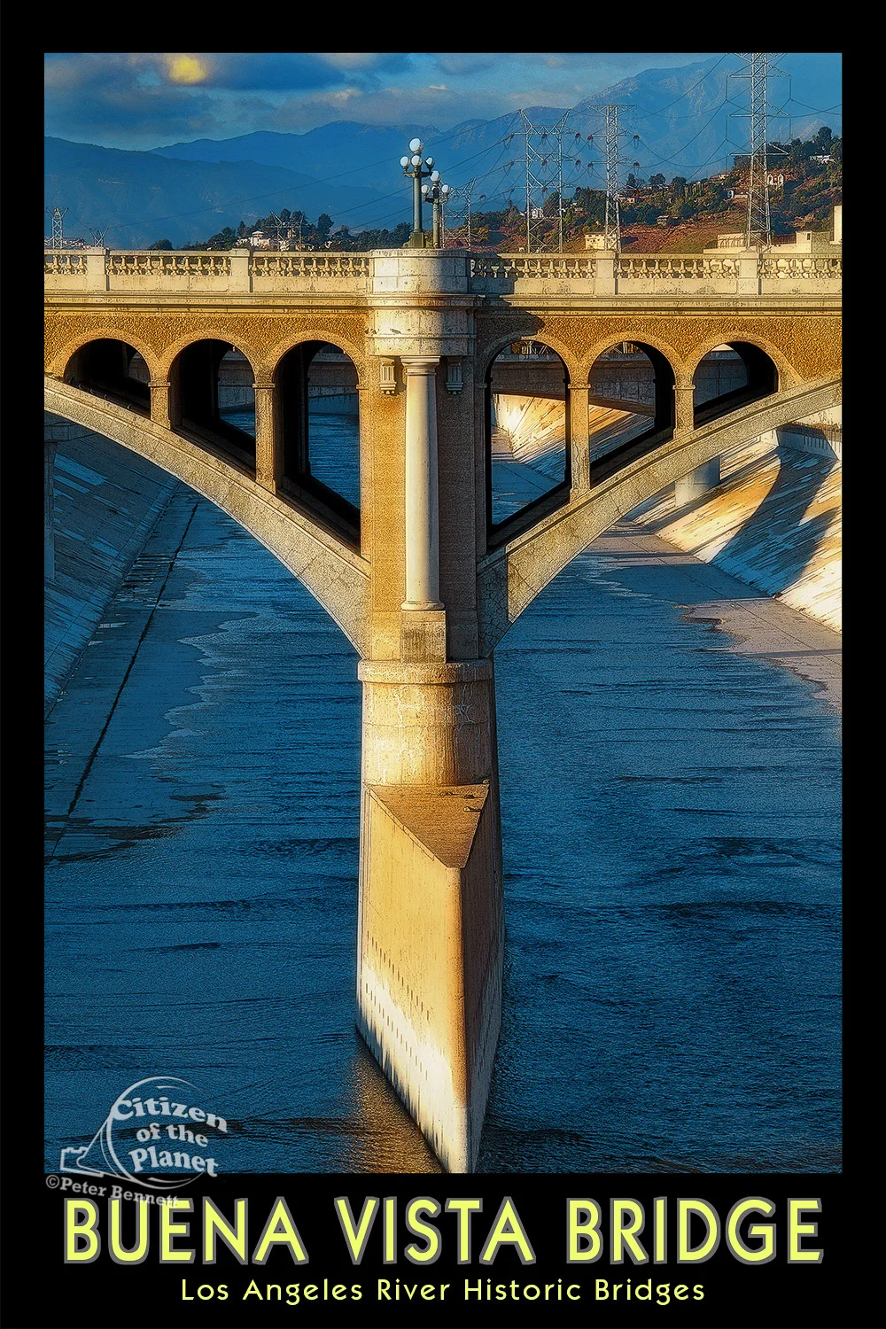 LA Historic Bridges - Buena Vista Bridge poster