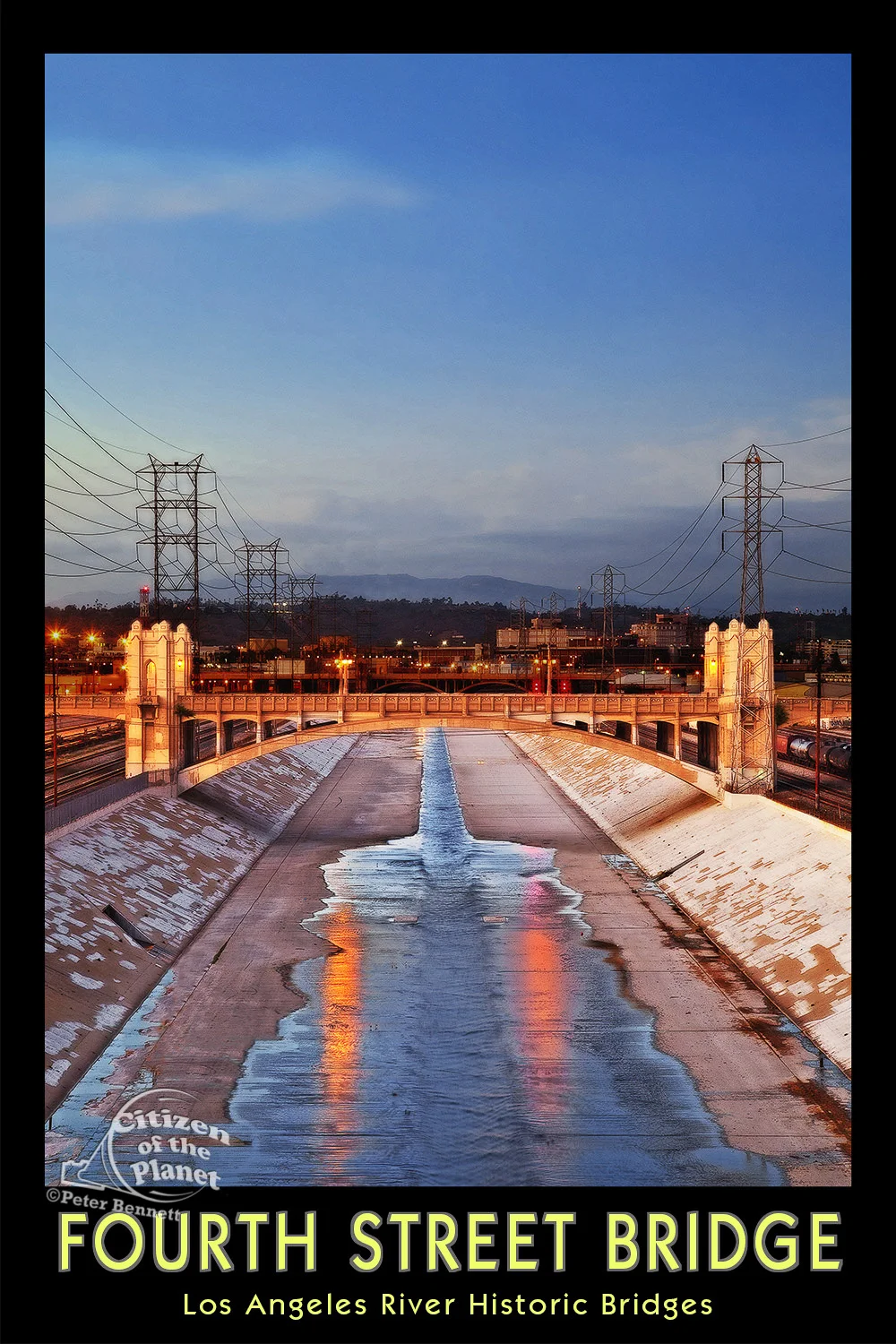 LA Historic Bridges - Fourth Street Bridge poster