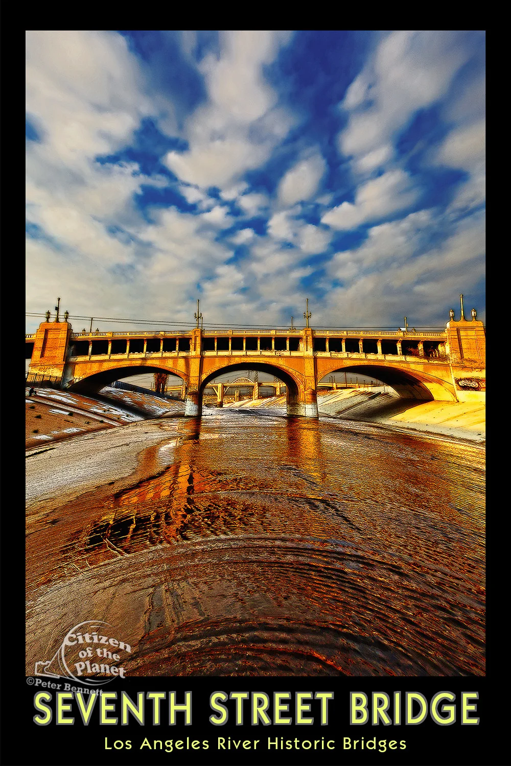 LA Historic Bridges - Seventh Street Bridge poster