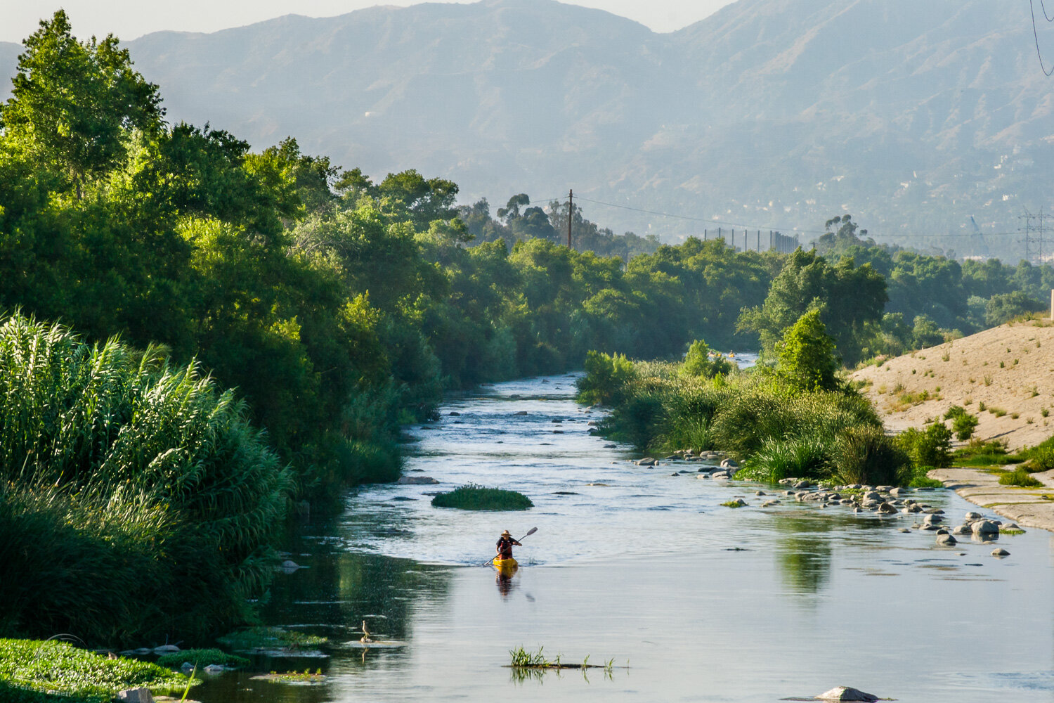  In July of 2008, LA River kayaker George Wolfe along with several other boaters, embarked on a three-day trip from the Sepulveda Basin to its estuary in Long Beach. Deemed not to be a “traditional navigable water” by the Army Corps of Engineers — an