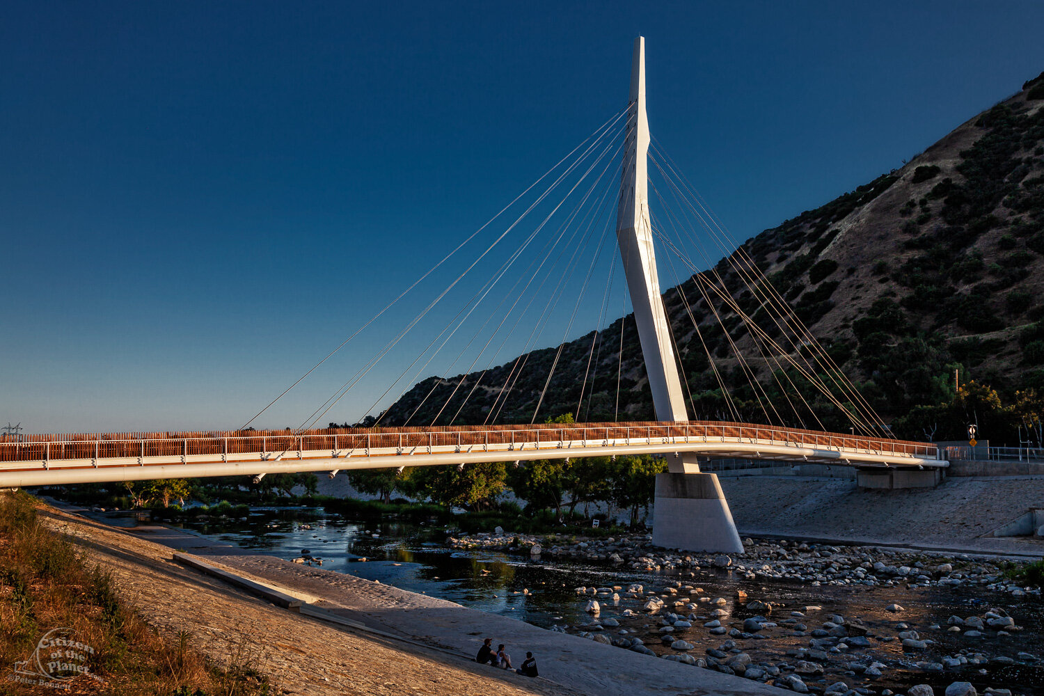  The newly opened North Atwater Multi-Modal Bridge is a pedestrian - equestrian bridge along the upper part of the Glendale Narrows. 