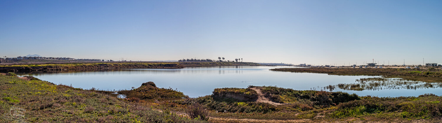  Panoramic of Bolsa Chica Wetlands looking south. 