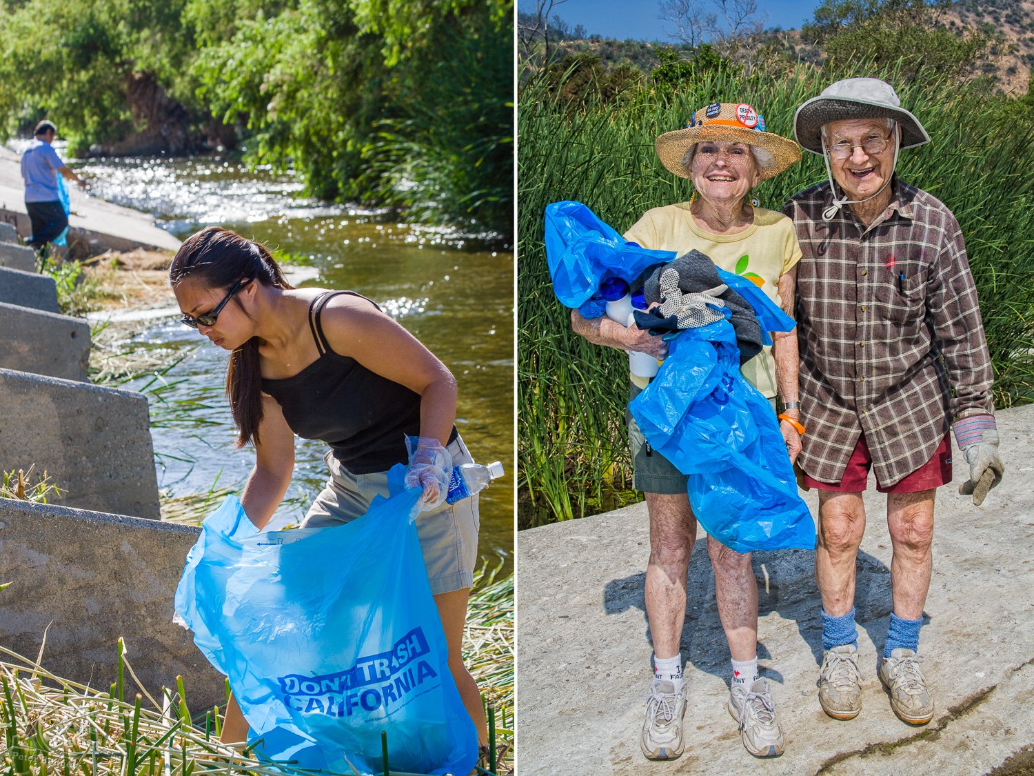  FoLAR's (Friends of the LA River) La Gran Limpieza river cleanup removes tons of trash and palstic bags each year and helps educate the public about plastic blight in our rivers and streams. 