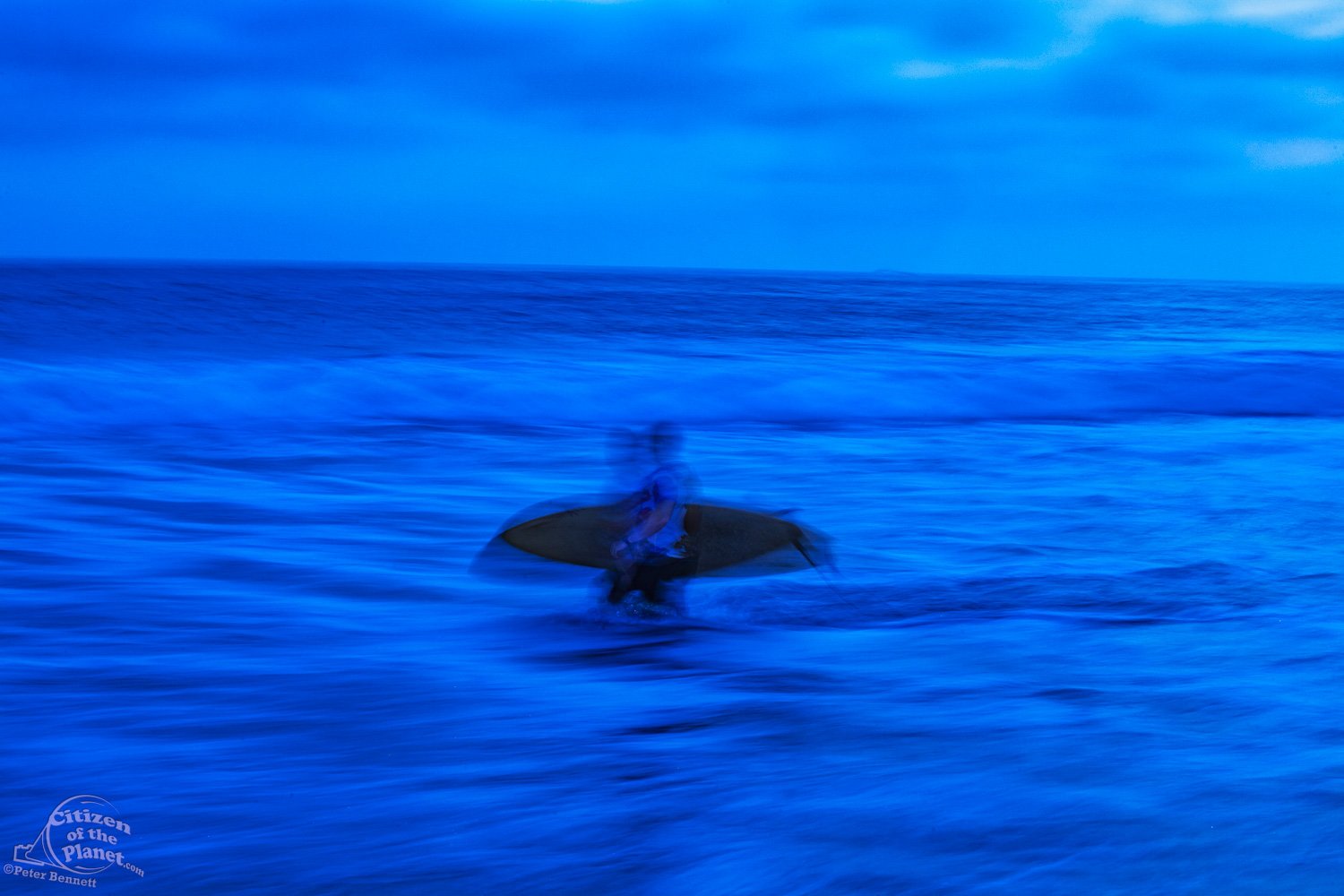 Blue Surfer, Santa Monica