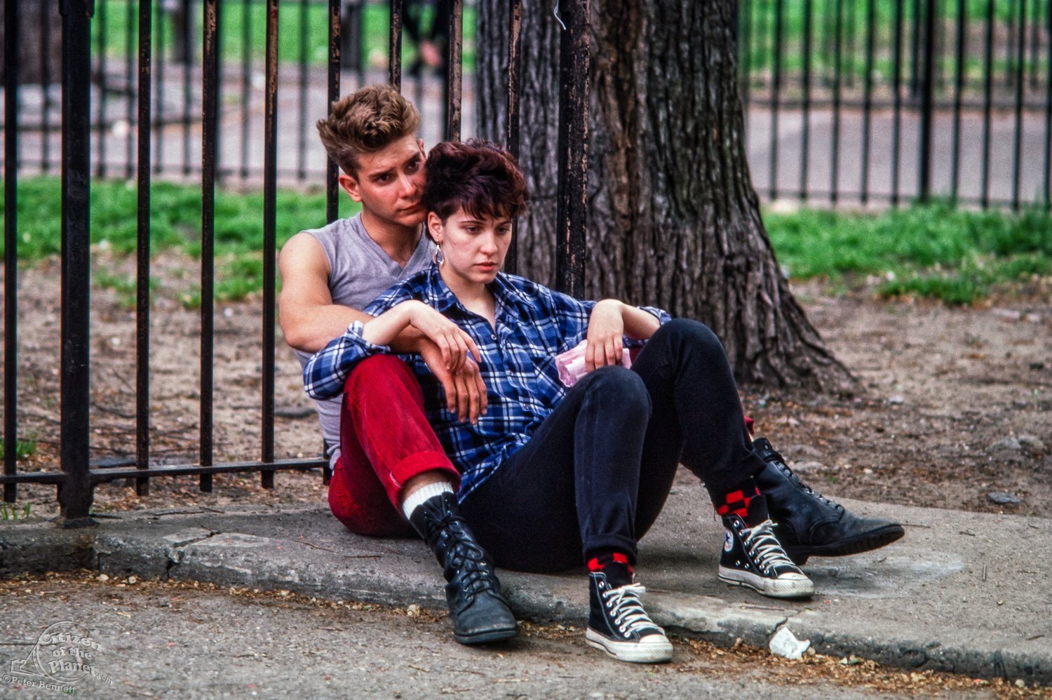 Young couple in Tompkins Square Park