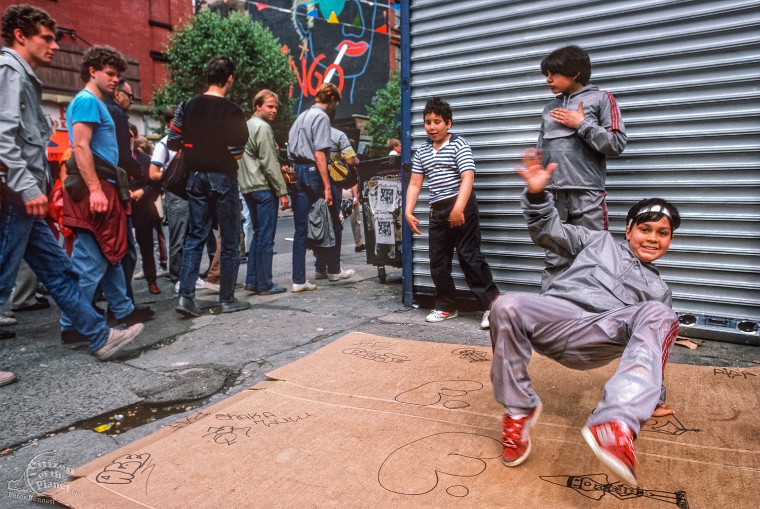  Break dancing on 3rd Ave and St Marks Place 