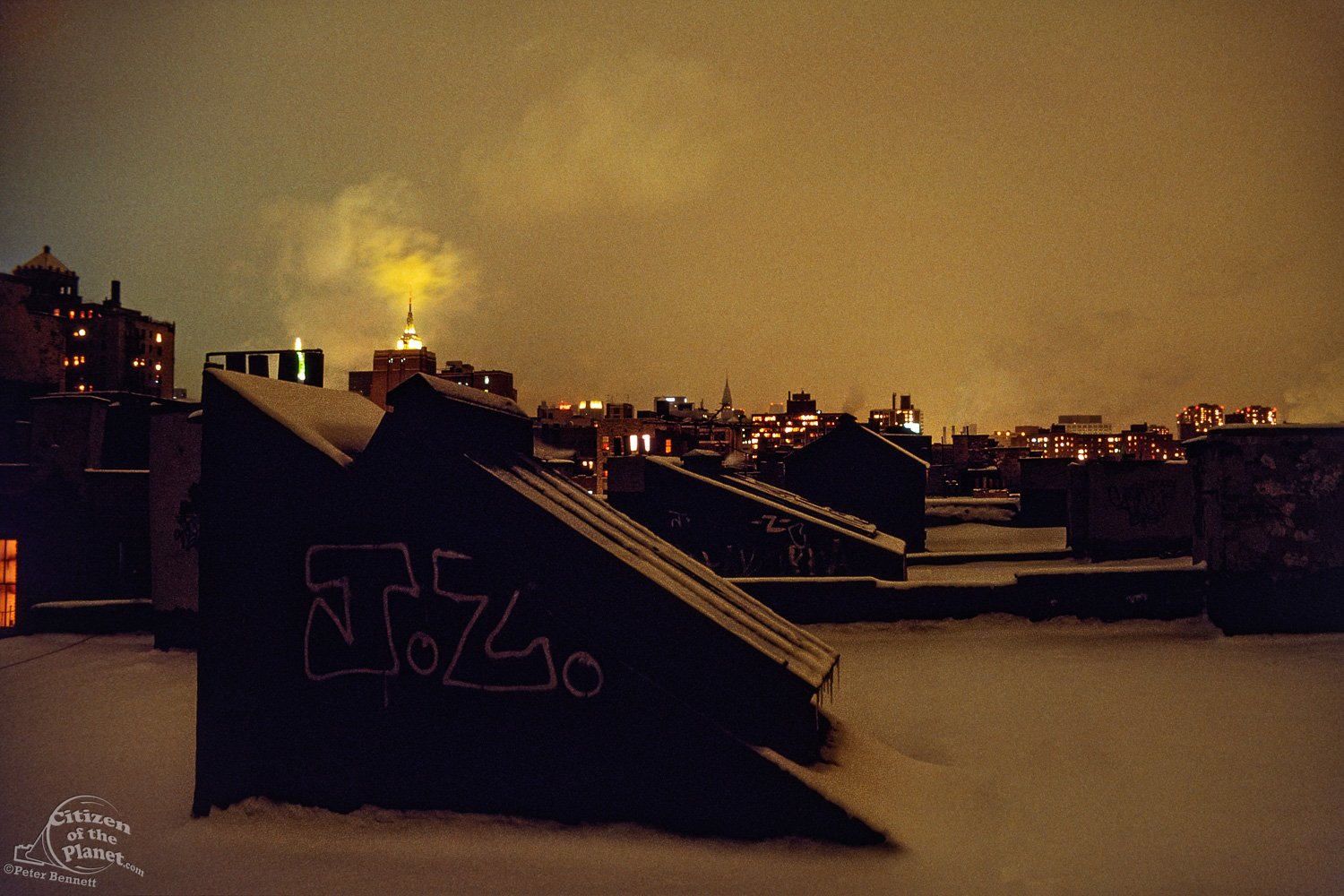  Snowy rooftop, 1st Ave 