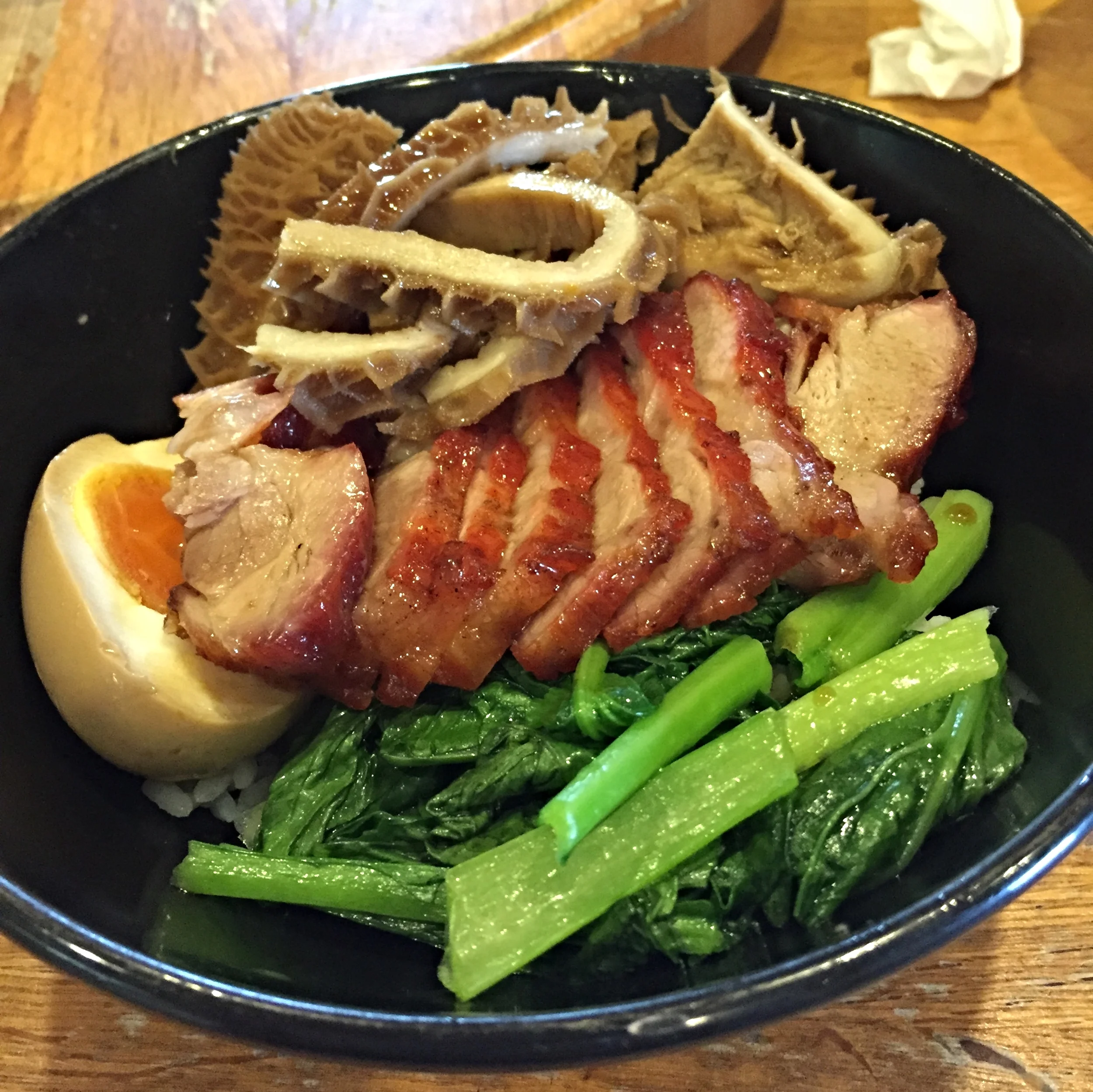  Not udon not soba not don but a bowl of char-siu on rice. This is what Chinatown is for!   