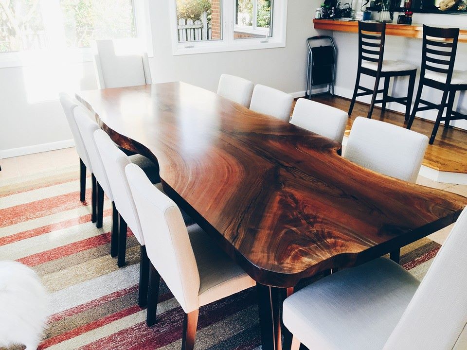 Black Walnut Live Edge Dining Table