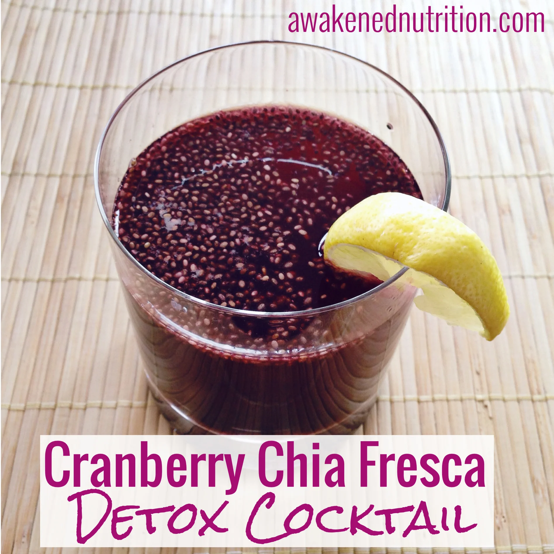 Cranberry Chia Fresca
