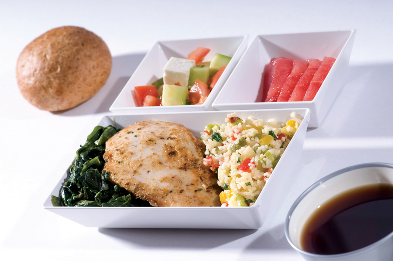 Complementary meals on flights over 6 hours