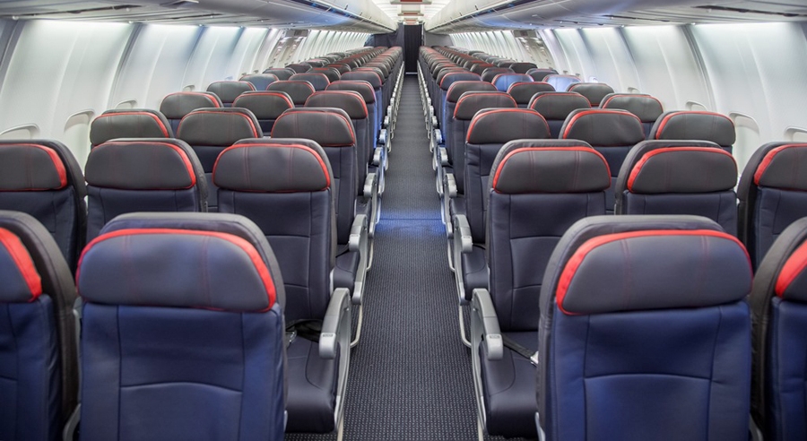 On shorter routes we use aircraft configured in a 1 class all economy layout with comfortable leather seats. (73G)