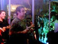 Manuel and some freedivers at the Q&A event after Susana's talk.