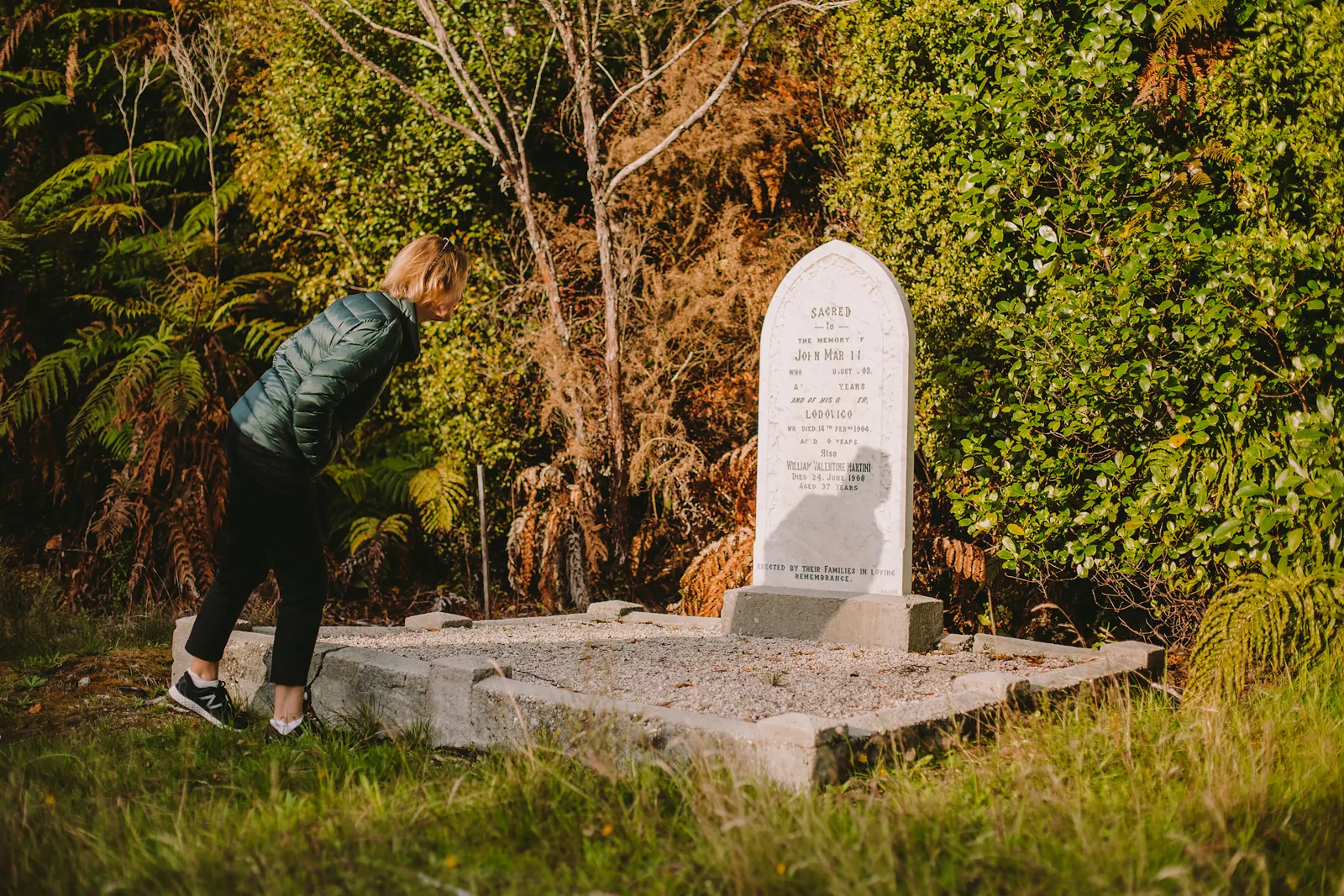 Ludovico Martini's resting spot, Stafford Cemetery, Arahura