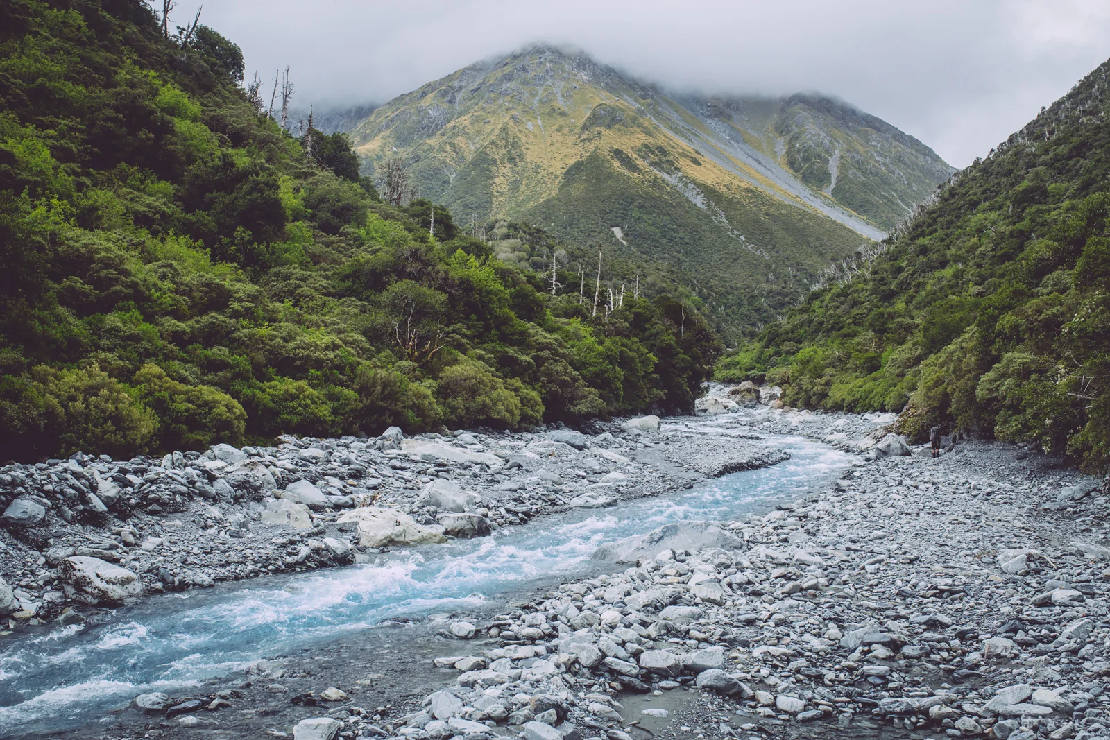 The Mungo, just above the Brunswick Creek junction and a rather scary river crossing.