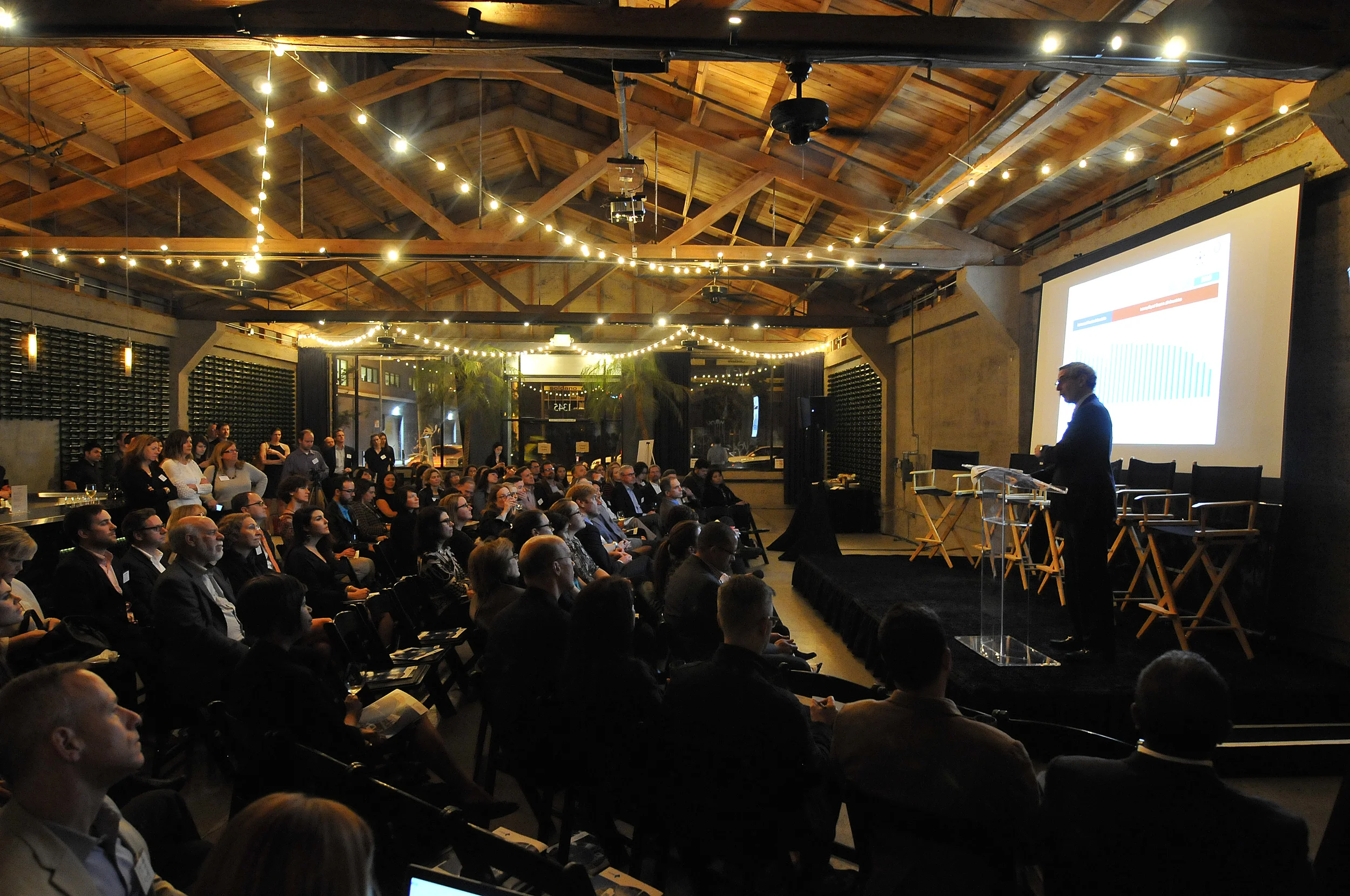 Richard Edelman, President & CEO of Edelman, discusses the 2015 Trust Barometer in front of a San Francisco audience Feb. 12, 2015.