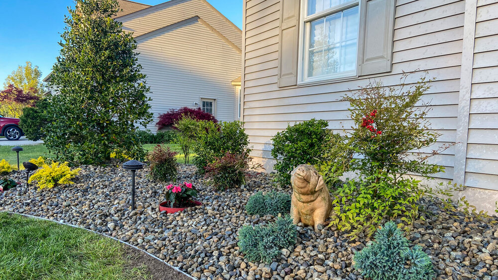 Landscaping Renovations Portfolio, River Rock Front Yard Landscaping Ideas With Rocks