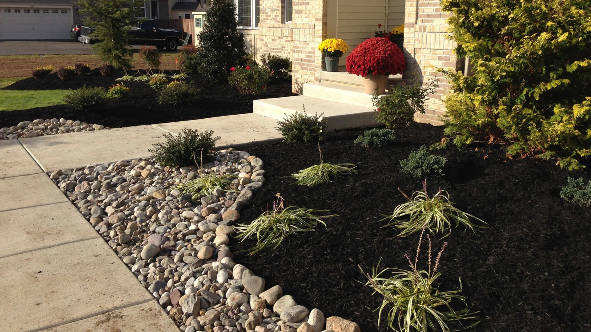 Landscaping Renovations Portfolio River Rock — DiBiase Landscaping