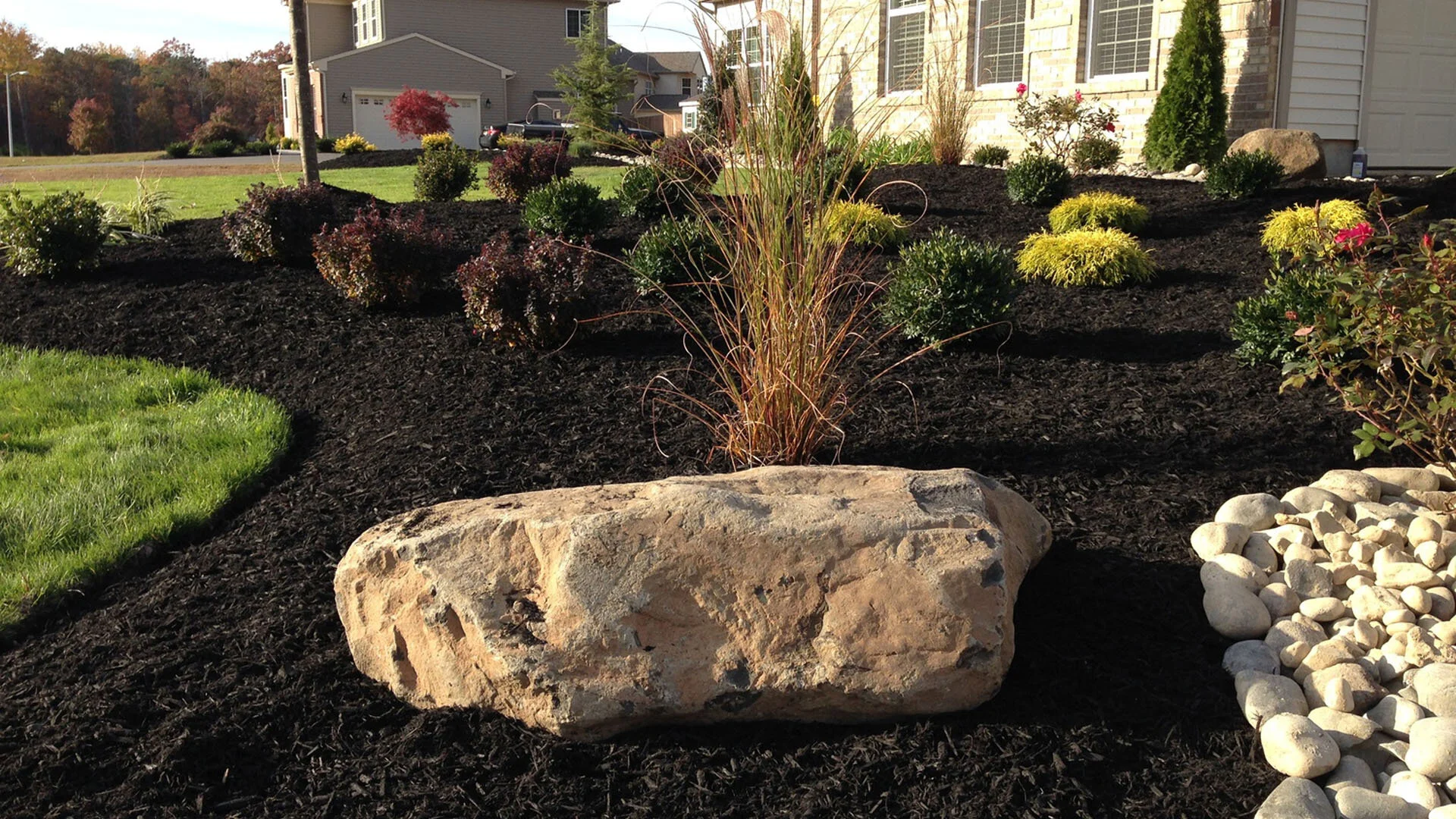Landscaping Renovations Portfolio River Rock — DiBiase Landscaping