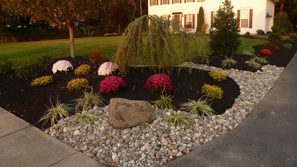 Landscaping Renovations - Portfolio - River Rock — Dibiase Landscaping -  Landscaping, Hardscaping, And Lawn Care Services In South Jersey